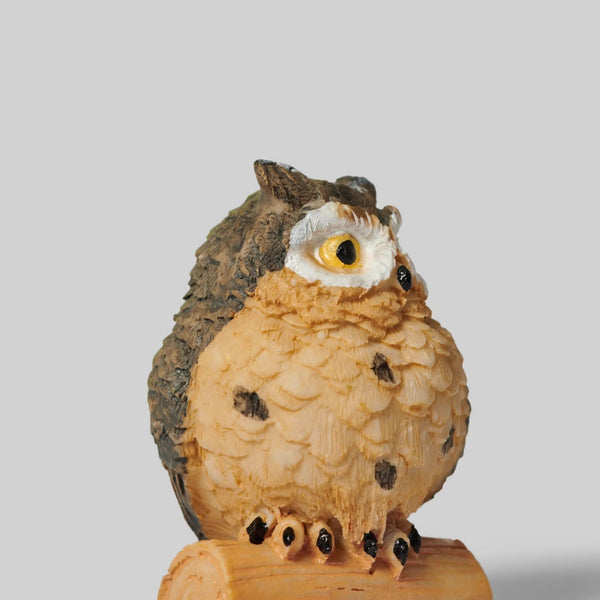Owl Wooden Crank Music Box