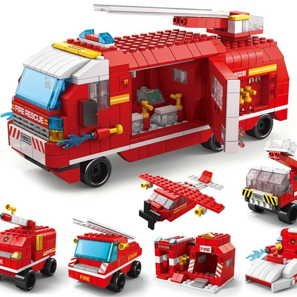Build & Rebuild 6-in-1 Themed Building Blocks