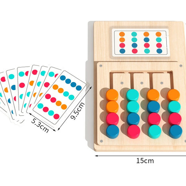 The Colour Slide Logic Game | Wooden Montessori Puzzle