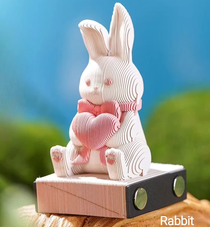 3D Paper Sculpture Memo Pad