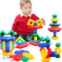 Geometric Pyramid Stacking Blocks - 45 Piece Set
