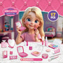 Kids' Pretend Makeup Styling Kit with Storage Box