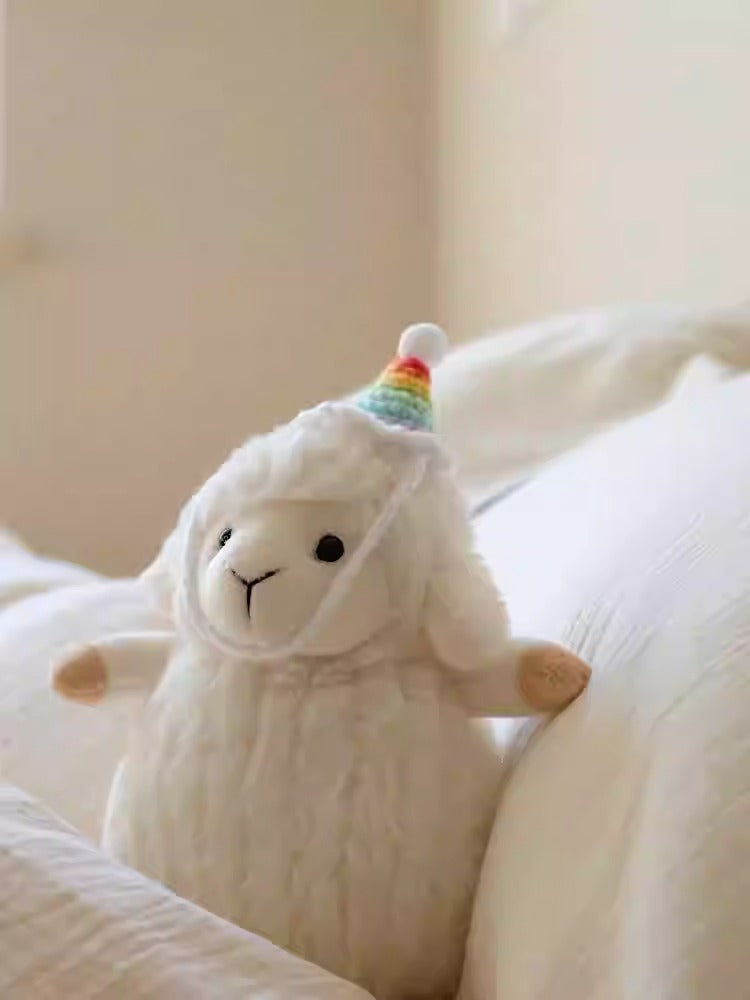 Little Lamb Weighted Plush Figurine