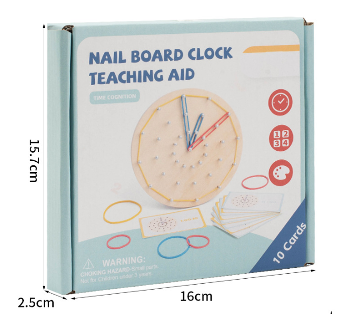 Geoboard Clock Learning Set