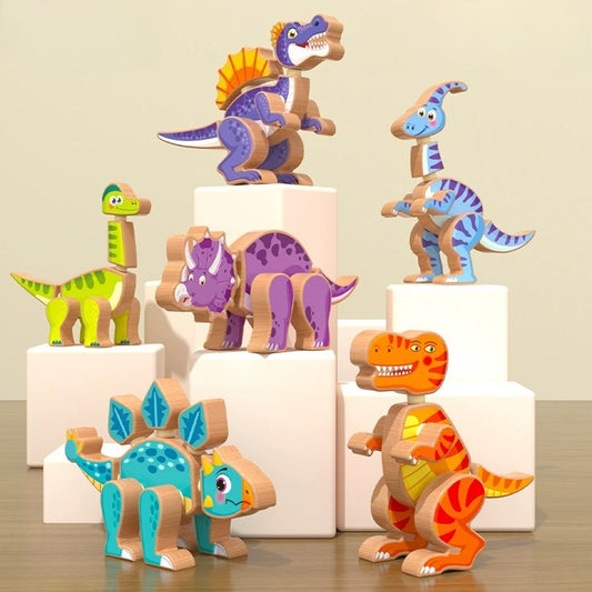 Wooden Dinosaur Assembly Puzzle