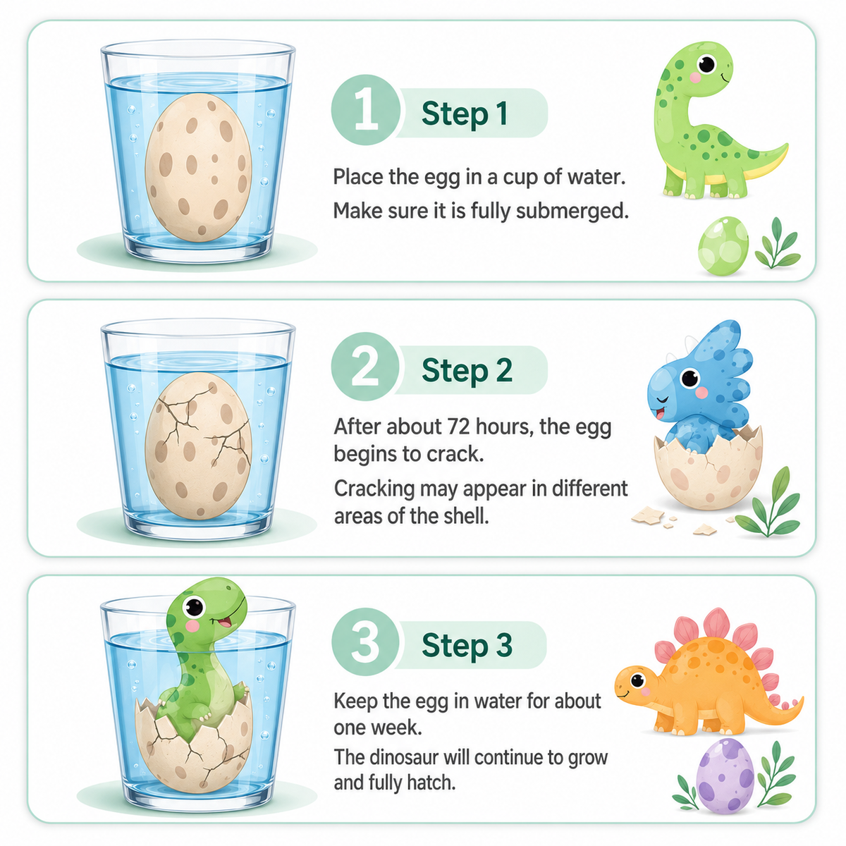 Surprise Hatching Dinosaur Egg Toy – Grows in Water