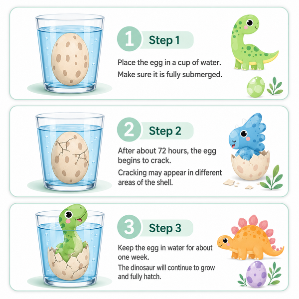 Surprise Hatching Dinosaur Egg Toy – Grows in Water
