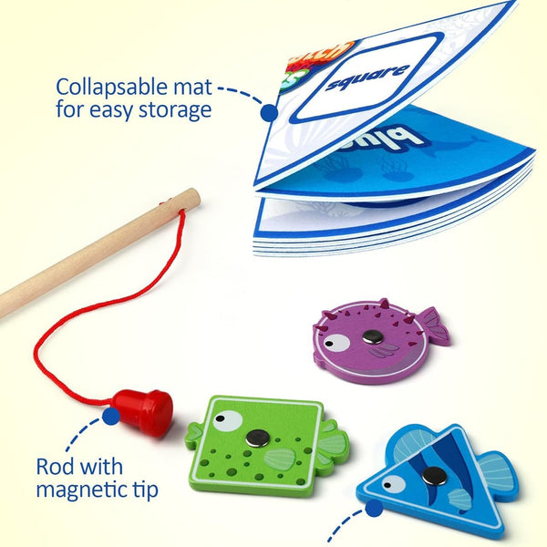 Magnetic Fishing Game: Color and Shape Matching