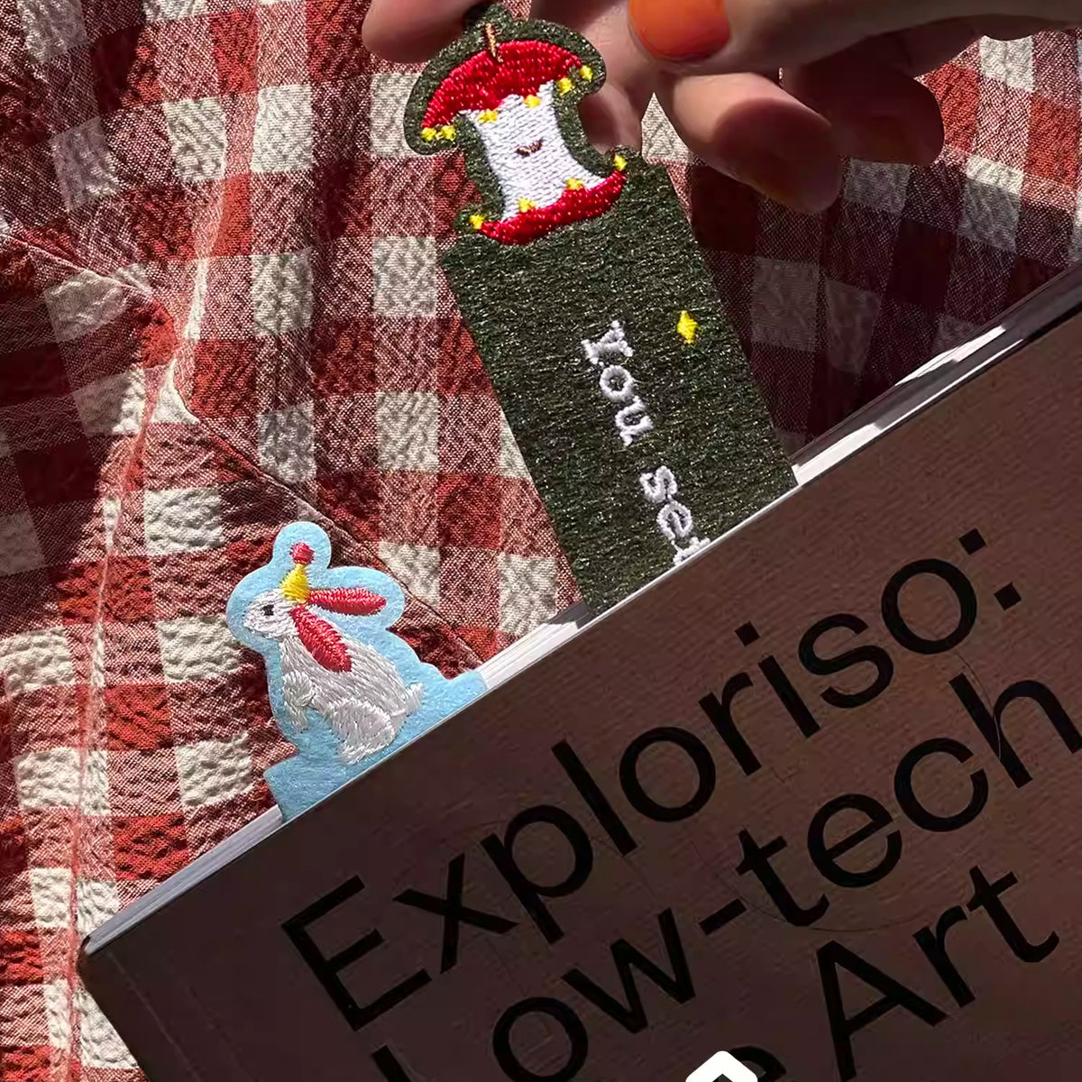 Circus Embroidered Felt Bookmark