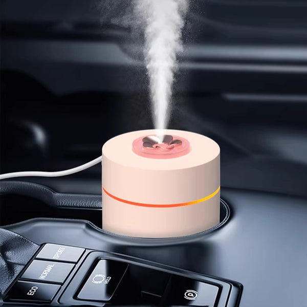 Compact Desktop Humidifier with Gradient Night Light