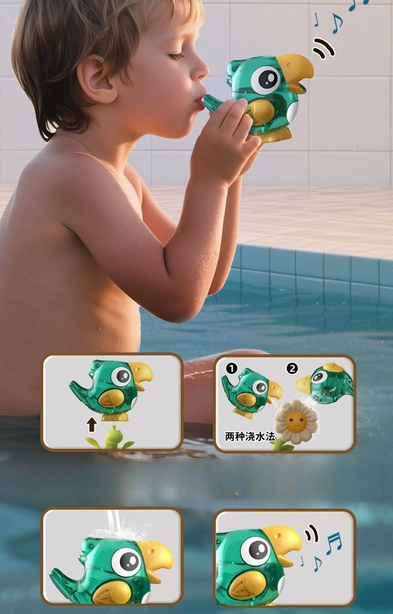 Rotating Chick Bath Toy with Suction Cups