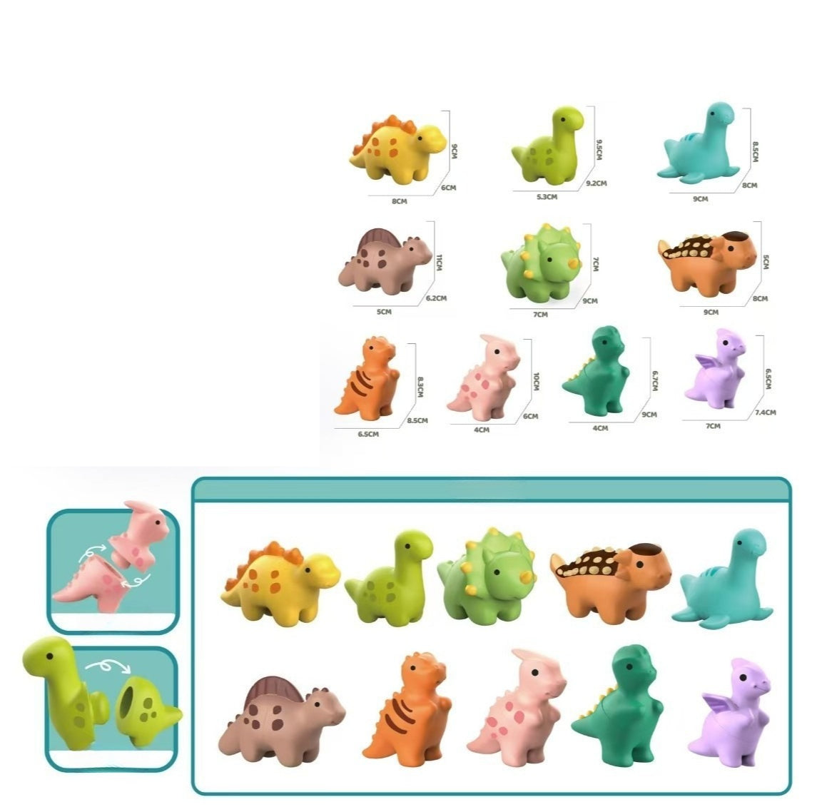 Animal and Dinosaur Shape Matching Toy Set