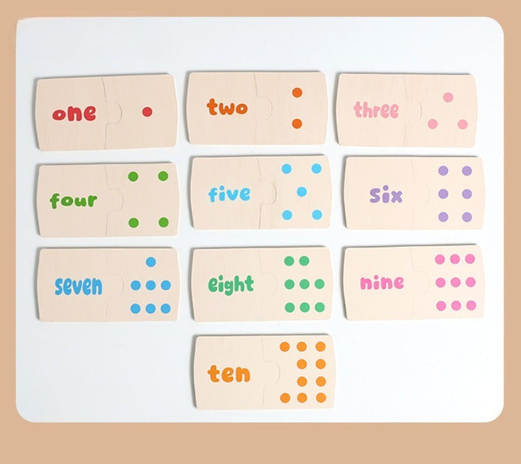 Number & Quantity Matching Wooden Puzzle Game