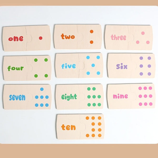 Number & Quantity Matching Wooden Puzzle Game