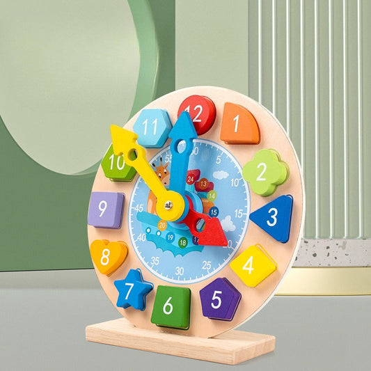 Tick-Tock Time Teacher Wooden Magnetic Clock Fantastik Curios