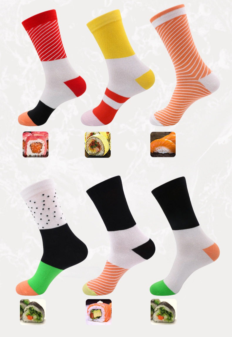 Salmon Sushi Novelty Socks