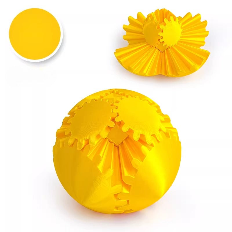 Kinetic 3D Printed Infinite Gear Sphere