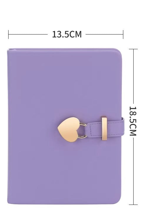 Heart Lock Diary and Metal Pen Gift Set