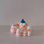 Miniature Pig Resin Clay Ornament Set