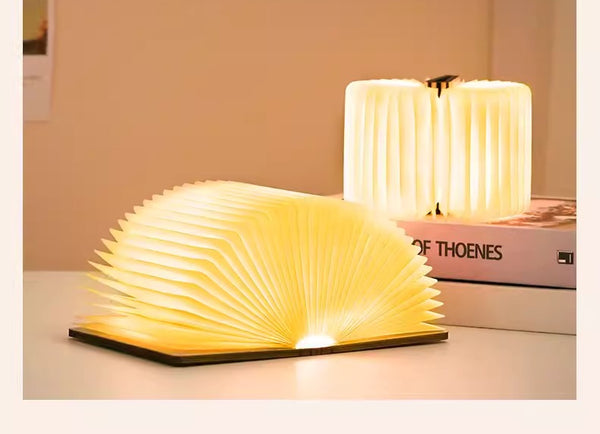 Mini Walnut Wood Book Light