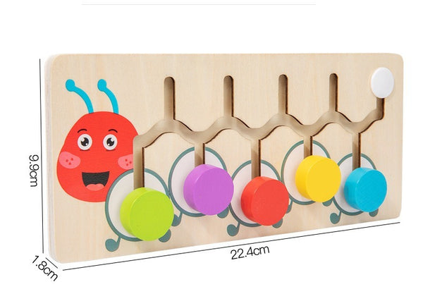 Wooden Animal Shape Color Logic Game