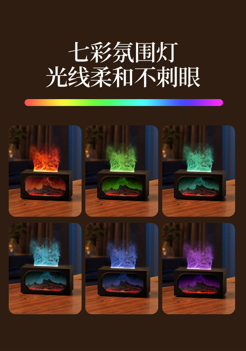 Miniature Fireplace Flame Humidifier