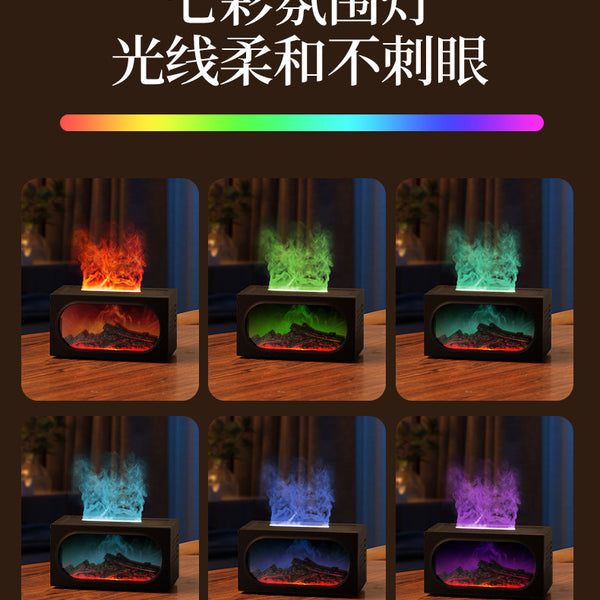 Miniature Fireplace Flame Humidifier