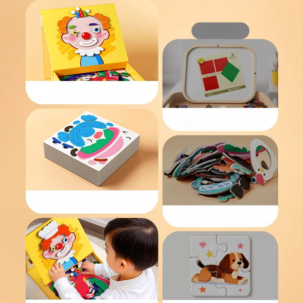 Magnetic Face Puzzle Play Set