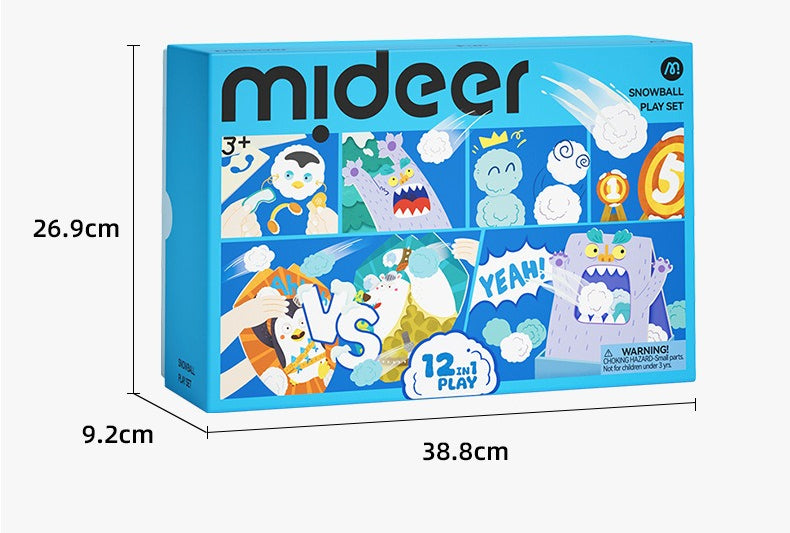 Indoor Snowball Fight & DIY Creative Play Set (24 Soft Balls)