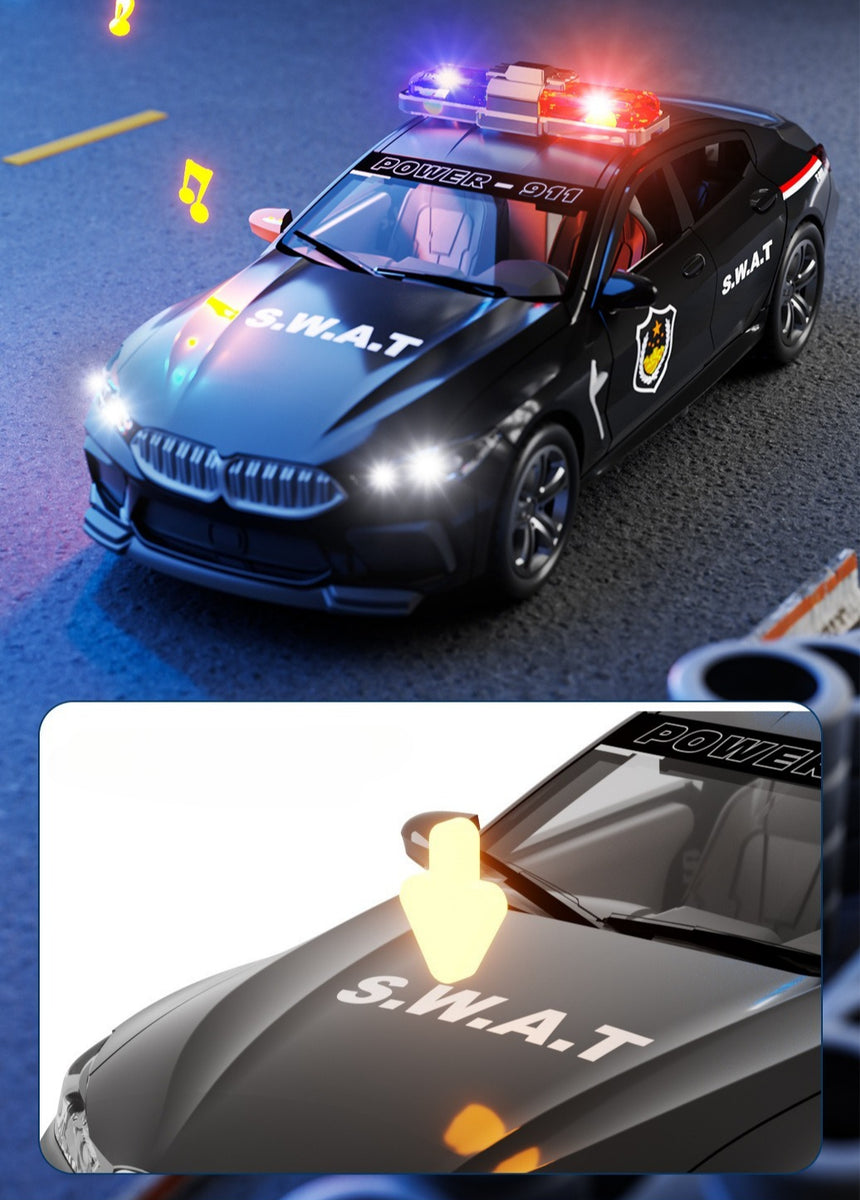 Simulated SWAT Police Car with Sound and Lights