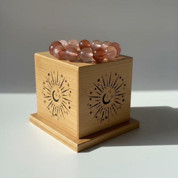 Decorative Wooden Incense Box – Aromatherapy Smudge & Crystal Cleansing Holder