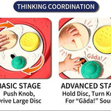 Educational toy with different stages of finger coordination and control.