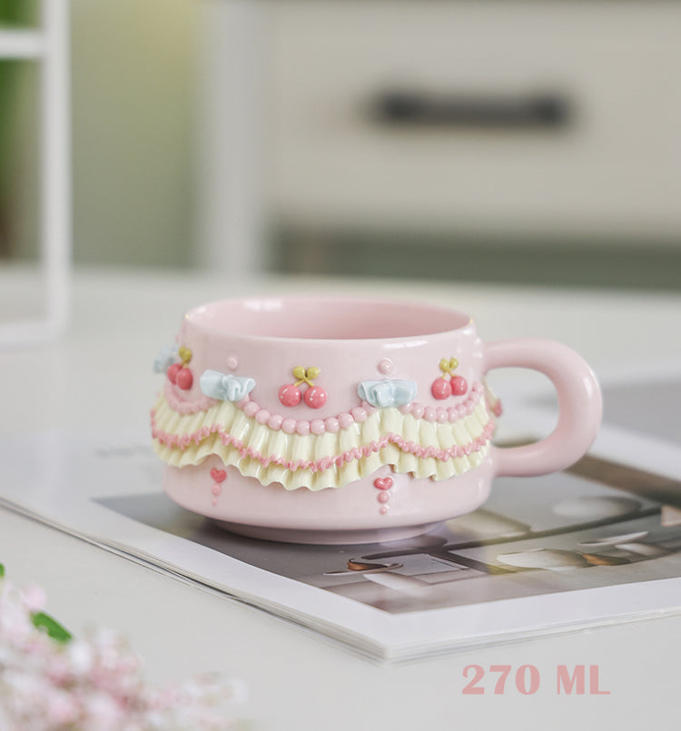 Handmade Cupcake Ceramic Mug – Sweet Cottage Edition
