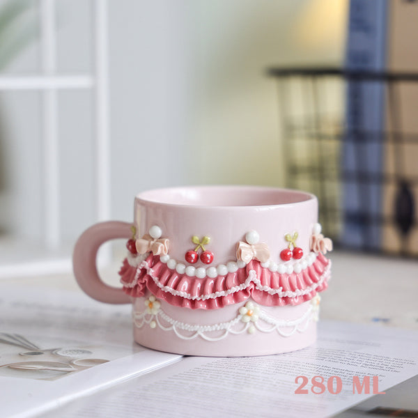 Handmade Cupcake Ceramic Mug – Sweet Cottage Edition